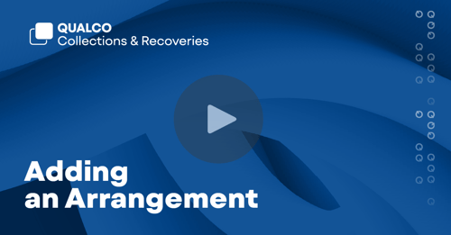Adding an Arrangement in QUALCO Collections & Recoveries (QCR)