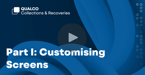 Design forms and rearrange elements with QUALCO Collections & Recoveries (QCR)