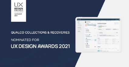 QUALCO Collections & Recoveries is nominated for the UX Design Awards 2021